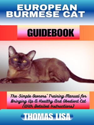 cover image of EUROPEAN BURMESE CAT GUIDEBOOK